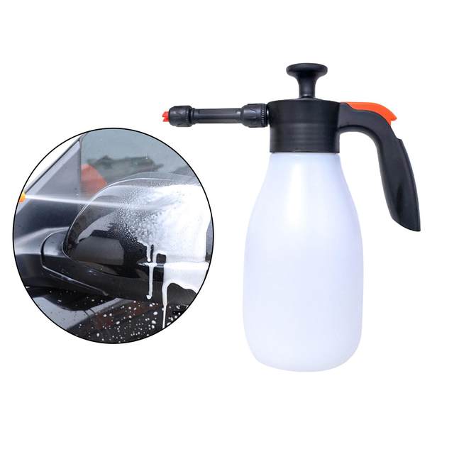 Foam Watering Can/ High Pressure/ 1.5L Manual Foam Gun Cleaner Soap Dispenser