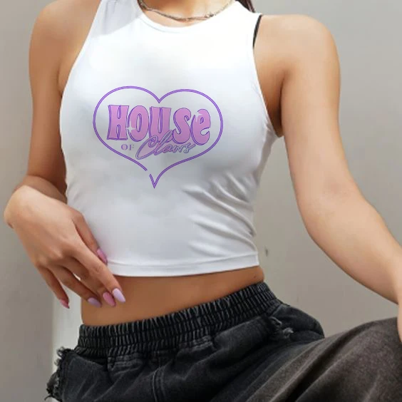 Short-sleeved T-shirt women's summer new fashion sweet spice print design sense short slim-fit top
