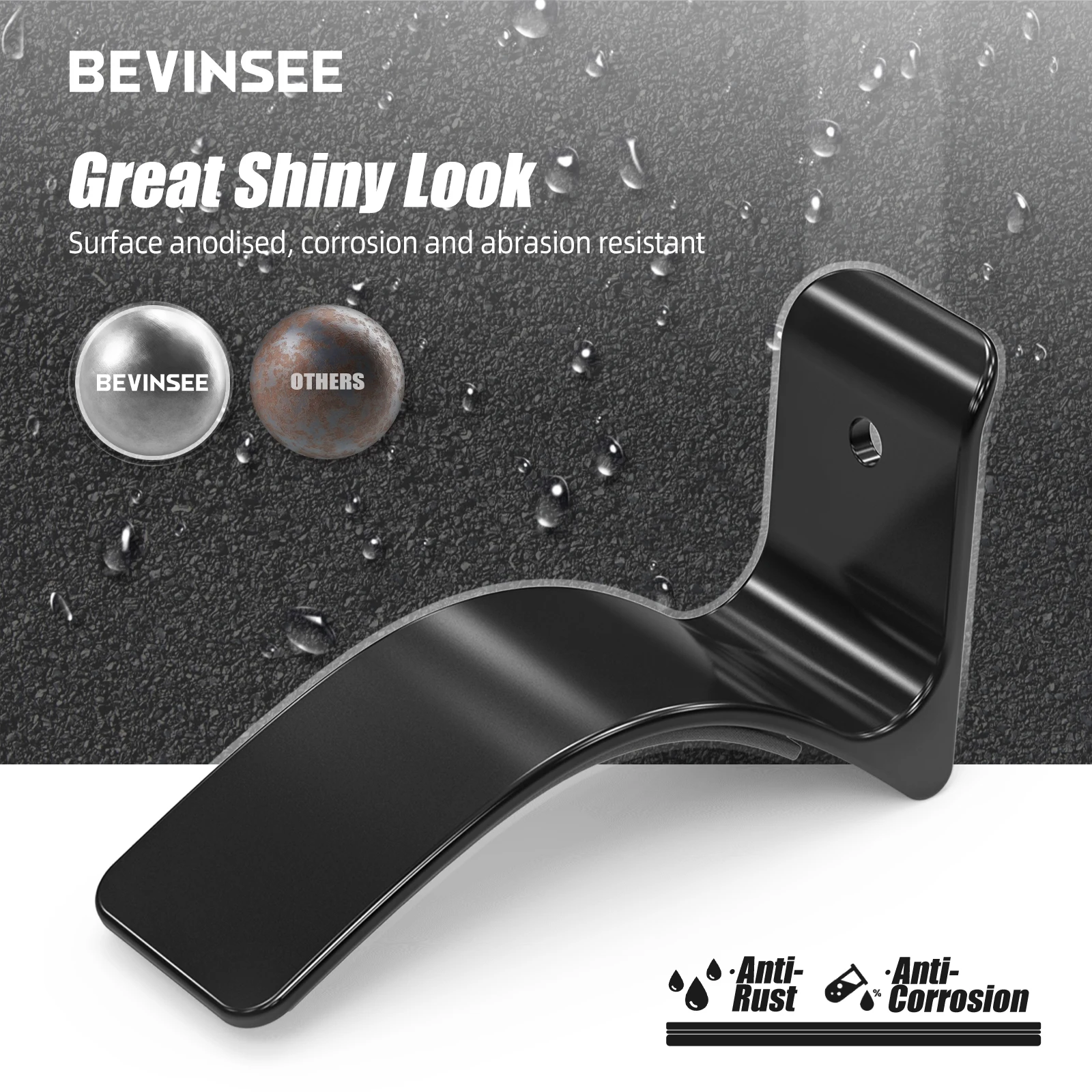 BEVINSEE 안전벨트 핸드 오버 고정 부착 익스텐더, BMW E92 3 시리즈 2005-2013 용