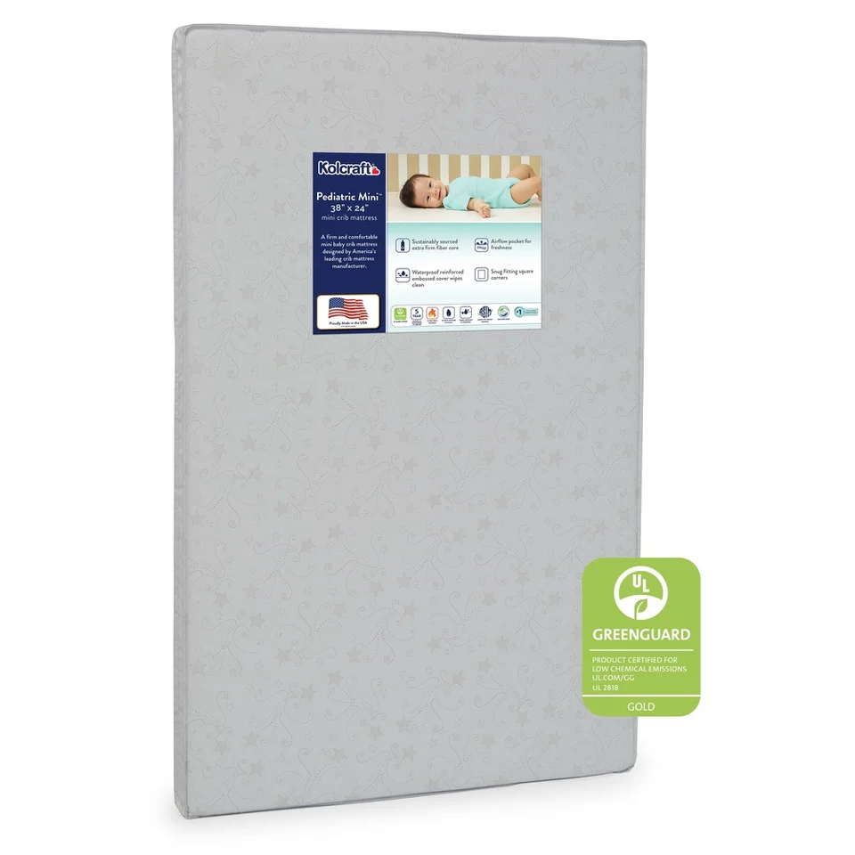 Eco-Friendly Extra Firm Mini Crib Mattress 38x24