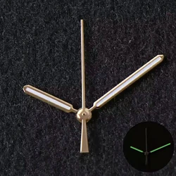 Premium Watch Needle Hands with Green Lume in Silver and Rose Gold Finish (A3 Gold)