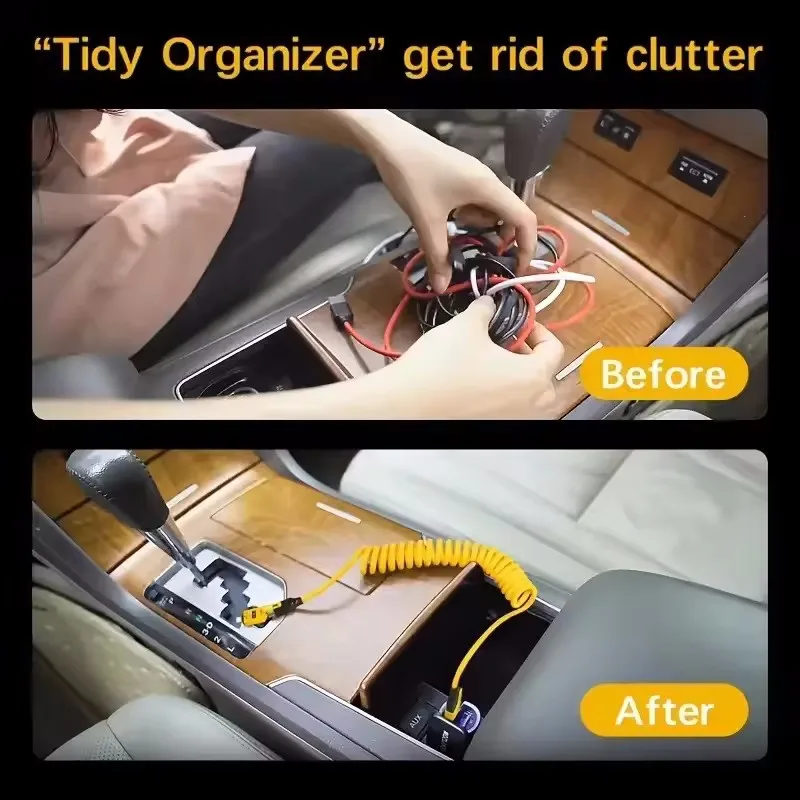 2개입 4 in 1 65W 스프링 숏 데이터 케이블 6A USB 타입 C 스프링 텔레스코픽 퀵 충전 케이블 스프링 USB 케이블 아이폰 15 14 13 12용