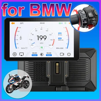 Navigatore Digitale Portatile Android Auto con BMW Motorcycle Magic Wheel per Apple Carplay, Schermo da 7 Pollici