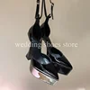 New Show High Waterproof Platform Pointed Thin Heel Women's Shoes Sexy Patent Leather 16CM Heel Height  Party Single Shoes 1