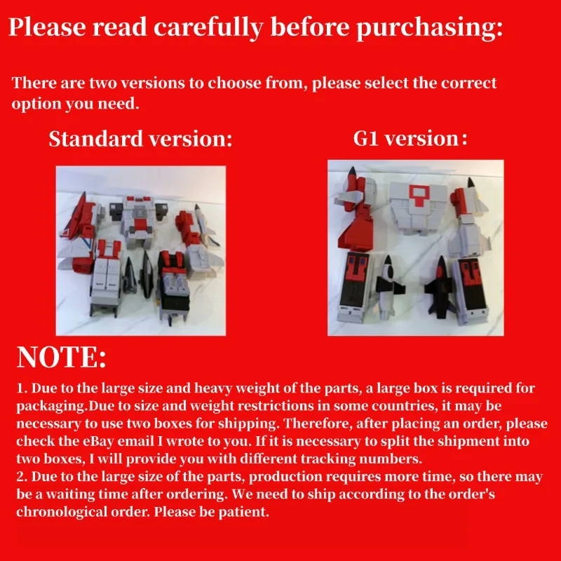 PLA 3D Printing Upgrade Kit Release All Members For FansToys FT30 Superion Accessories