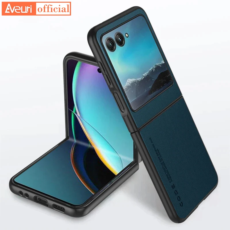 Custodia Per Motorola Razr 40 Custodia In Pelle Pu Ultra Luxury Per Motorola Moto Razr 40 Ultra 5G Custodia Protettiva In Silicone Coque