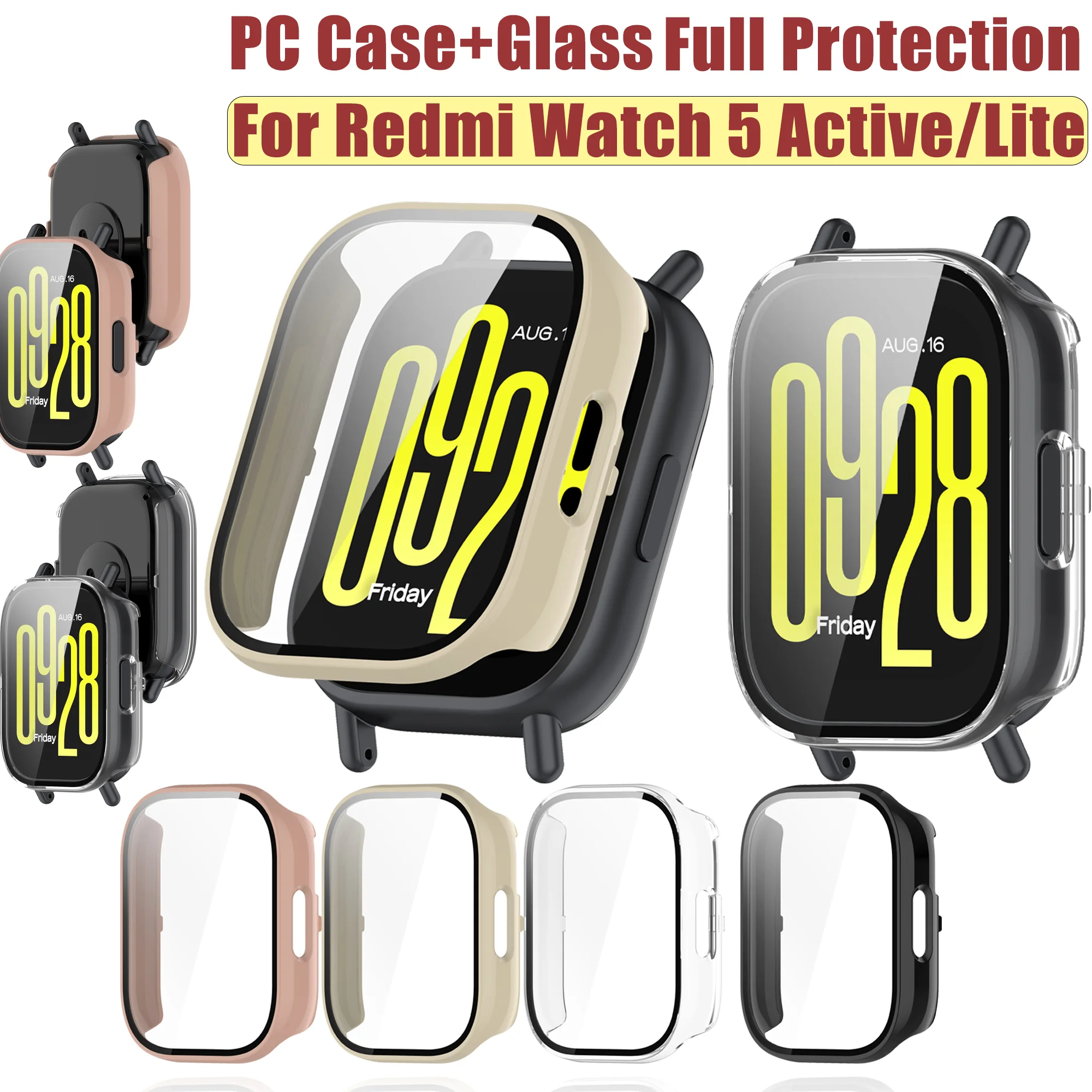 Durable Full Cover Screen Protector Case with Anti-Scratch Tempered Glass