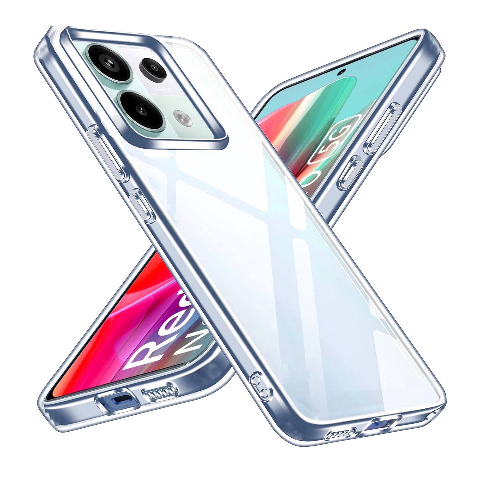 Ultra Thin Transparent Silicone Case for Xiaomi Redmi Note 13 Pro Plus