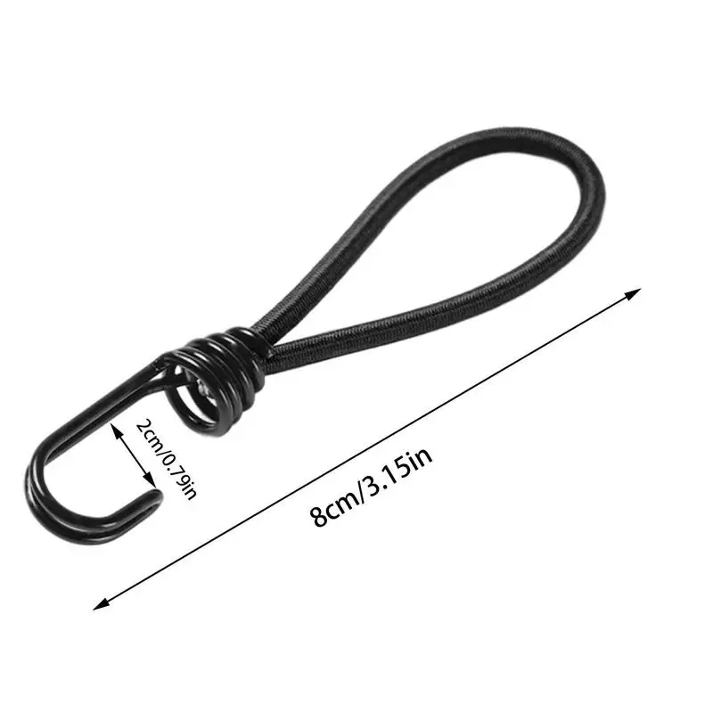 Bungee Cords With Hook Small Elastic Camping Tent Bungee Straps