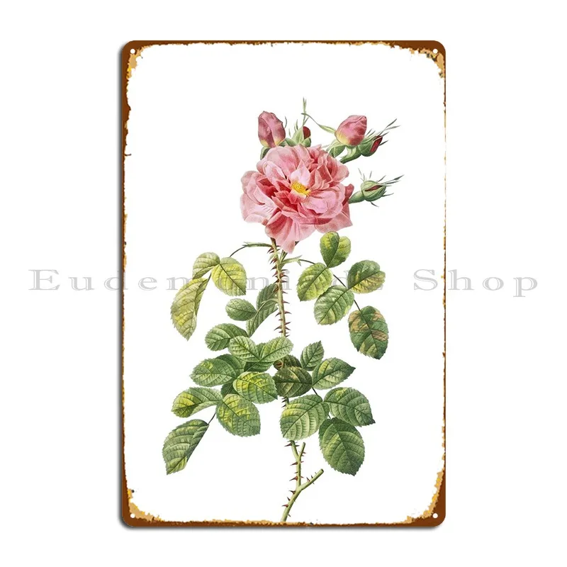 

Four Seasons Rose Flower Metal Plaque Poster Garage Painting Designs Cinema Garage Tin Sign Poster