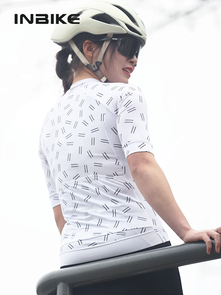 INBIKE Road Bike Riding T-shirts Short Sleeve Cycling Jersey for Women Mountain MTB Biking Clothing Women&rsquo;s Shirts with Pockets