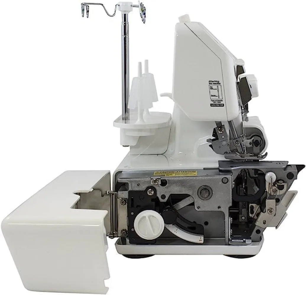 Portable Serger White Sews light to medium weight fabric Simple and easy to use, very suitable for beginners