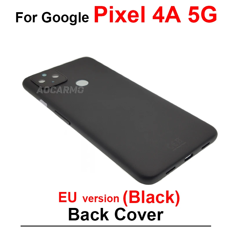 Google Pixel 4A 4G 5G 중간 프레임 + 후면 도어 배터리 뒷면 커버 LCD 디스플레이 브래킷 스티커 교체
