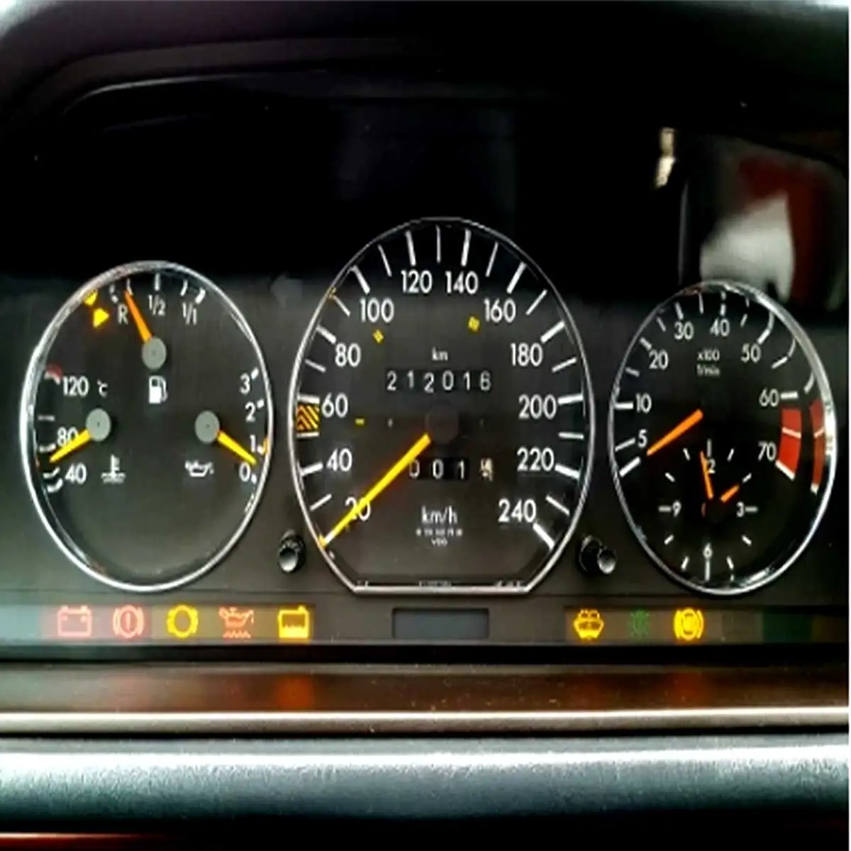 속도계 게이지 다이얼 링 메르세데스 벤츠 W124 용 베젤 트림 링 1984-1995 W126 1979-1991(크롬 실버)