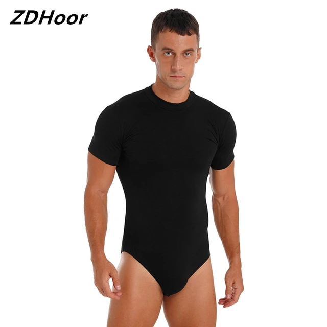 Men Bodysuit Sexy Open Crotch, Bodysuit Leotard Men Sexy