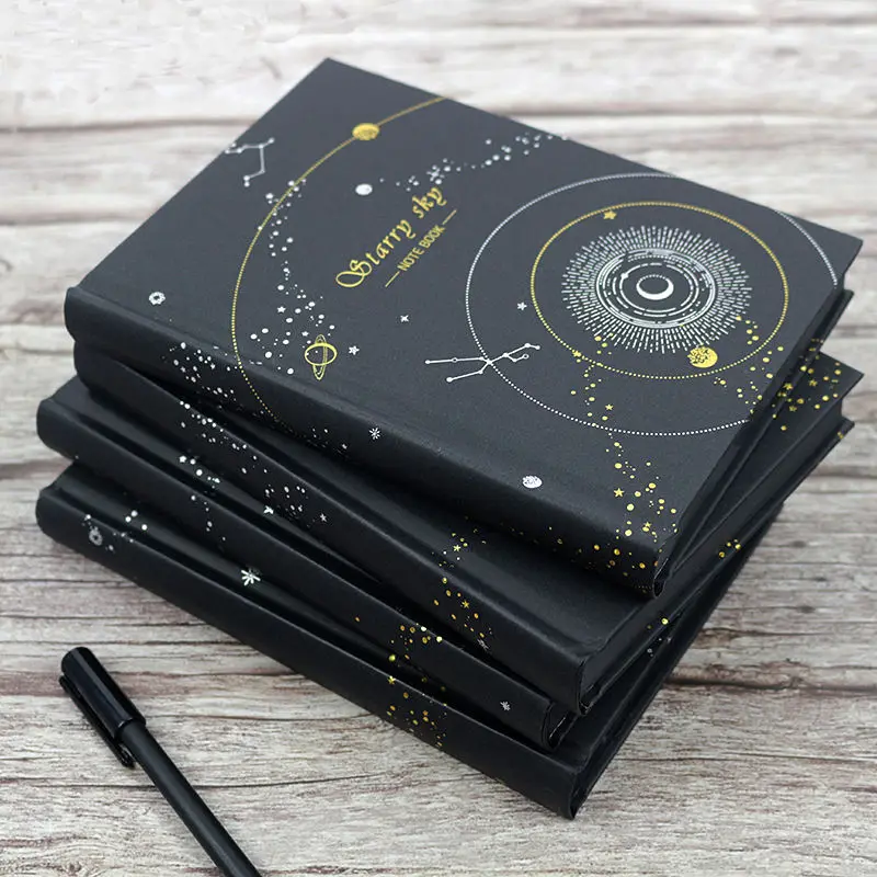 Black paper all black inner pages hand book creative DIY hand-painted diary thickened black cardboard graffiti notebook paper all inner pages hand book creative diy hand painted diary thickened cardboard graffiti notebook