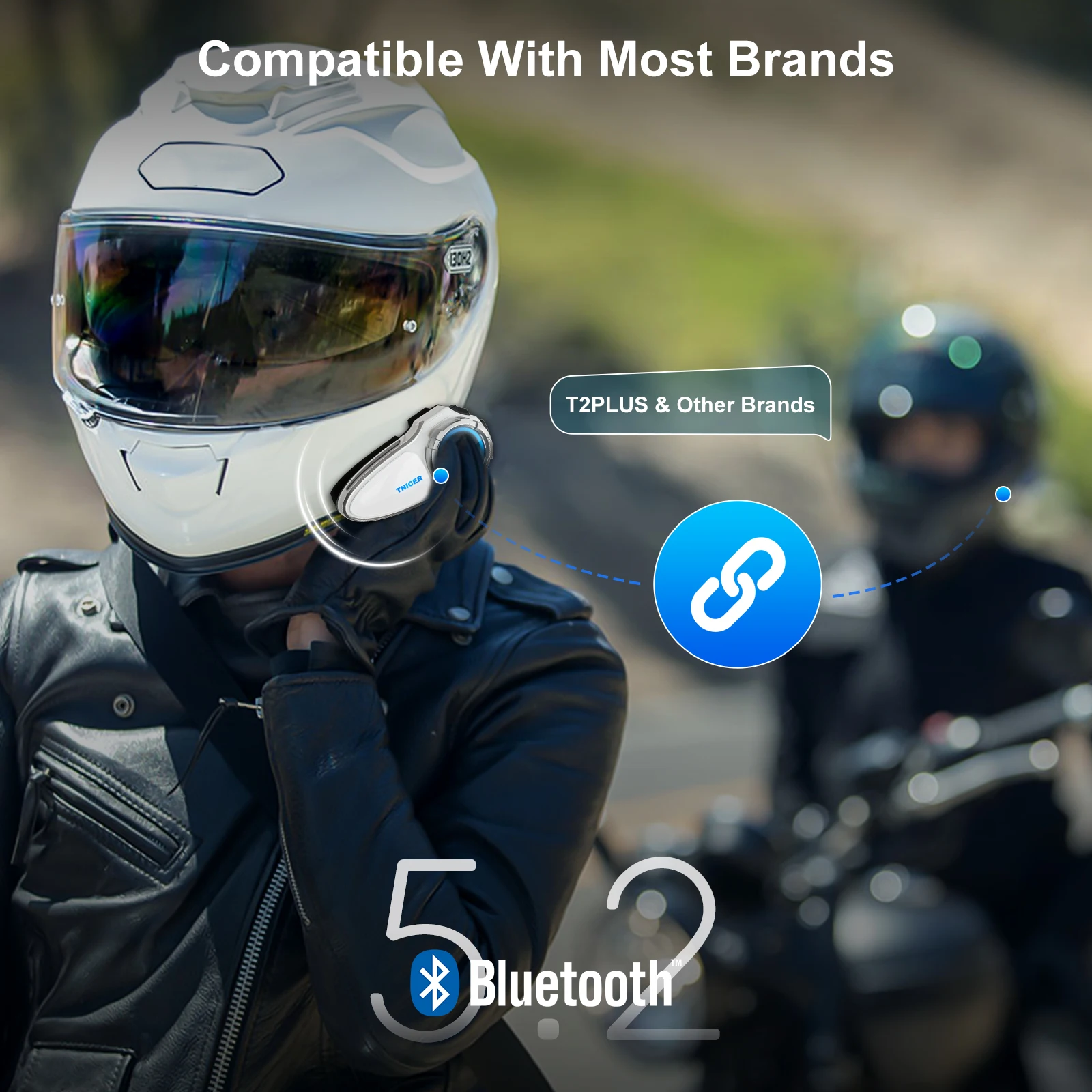 TNICER T2 motorcycle intercom 5.4 helmet bluetooth 6 people 1000