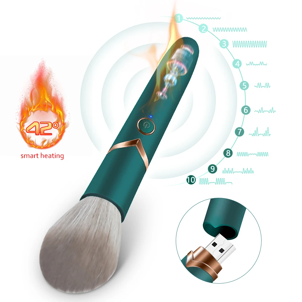 Female Sex Toys Vaginal Vibrators Rechargeable 10 Speed Make Up Brush Magic AV Wand
