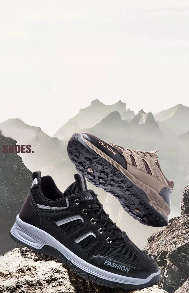 Description Picture 2 of itemOulylan Men Shoes Breathable Non Slip Outdoor Hiking Shoes Mountain Climbing Sport Male Hunting Trekking Sneaker for Men