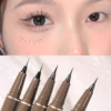 0.01mm Ultra Slender Liquid Eyeliner Pen, Extra Slim Eyebrows Pen Waterproof Professional Sweat Proof Liquid Eye Brow Pencil Lon 4