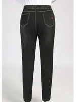Pant Jeans Women Plus Size 140KG 7XL 8XL 9XL Girls High Waist Female Stretchy Oversized Loose Denim Pencil Trousers Clothing - Image 3