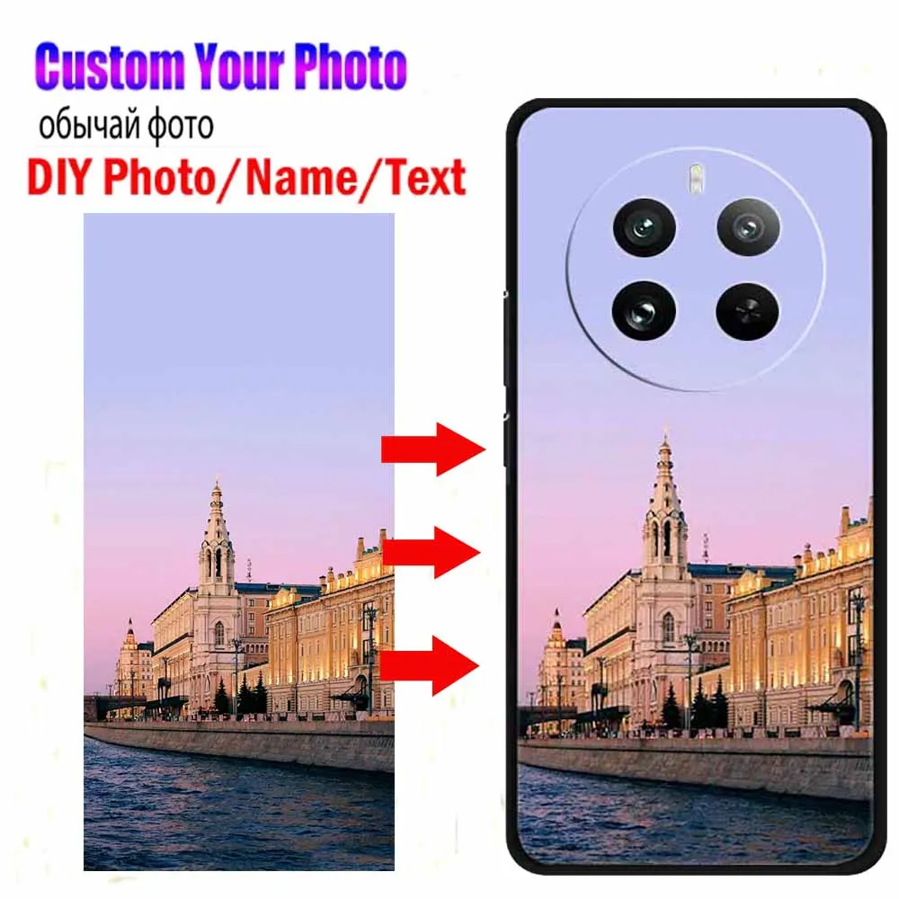 Personalized Clear TPU Phone Case with Custom Design and Text