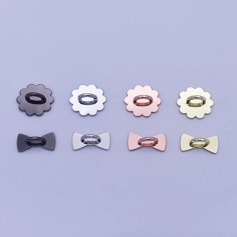 2/4PCS 접착 금속 별 문 활 전화 매력 홀더 전화 케이스 손가락 반지 스탠드 후크 버클 매력 걸쇠 액세서리 문자열
