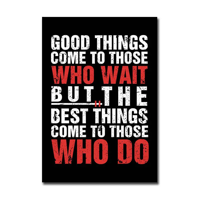 

Motivational Quotes Positive Text Art Picture Print Silk Poster Home Wall Decor