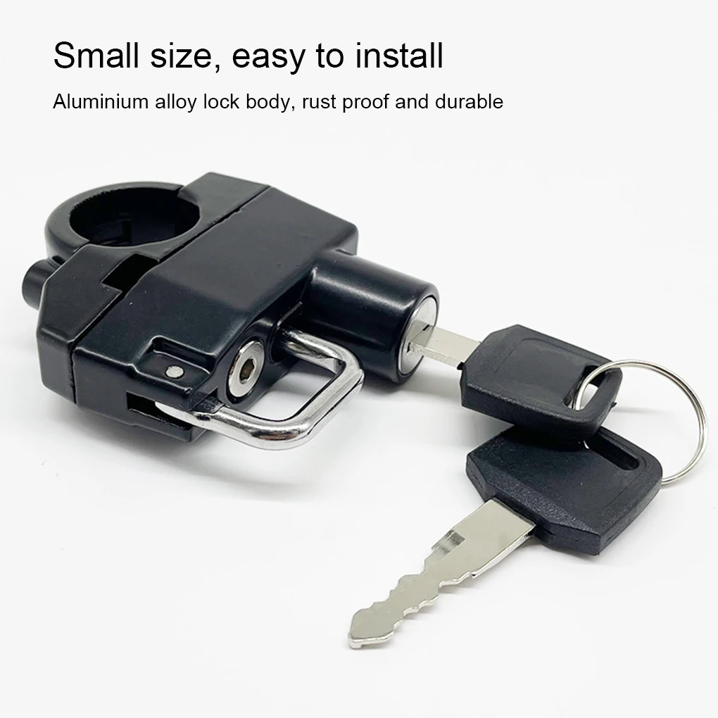 

Helmet Lock Anti-theft Locker Locking Device Compact Size Solidness Handlebar Locks Convenience Motorbike Accessories