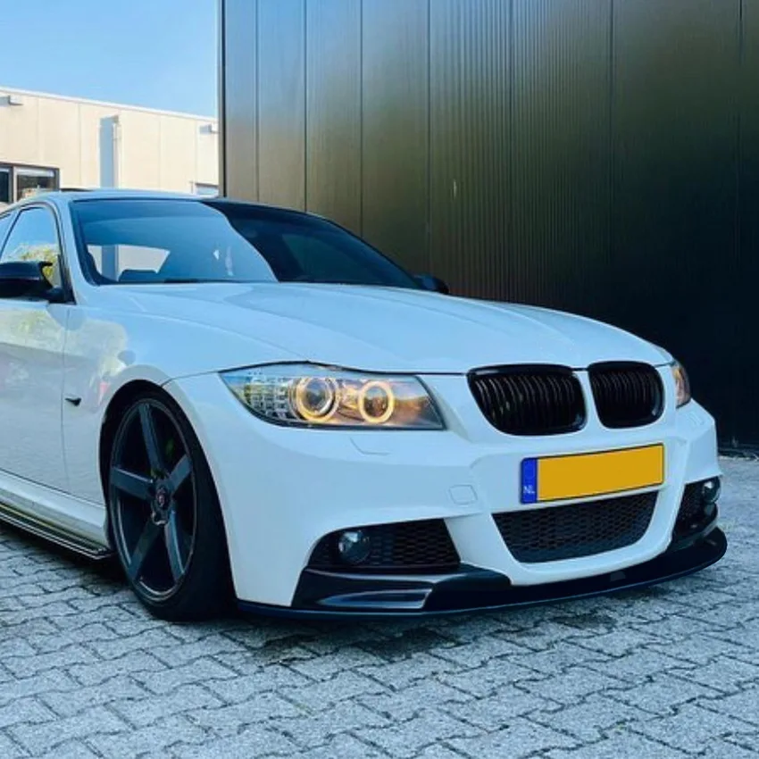 BMW 3 시리즈 E90 E91 LCI M 스포츠 2009 2010 2011 2012 튜닝 카나드 립 디퓨저용 프론트 범퍼 립 스포일러 스플리터