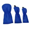 Golf stripe pattern Head cover Driver Head Covers Fairway Wood Head Covers Hybrid Head Covers Wood Head cover Pu Leather 2