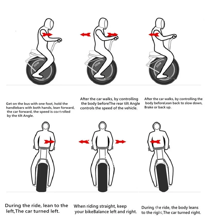 Electric Unicycle With Seat 1500W 60V One Wheel Self-balancing Electric Scooter Motorcycle for Adults 18 Inch Big Wheel