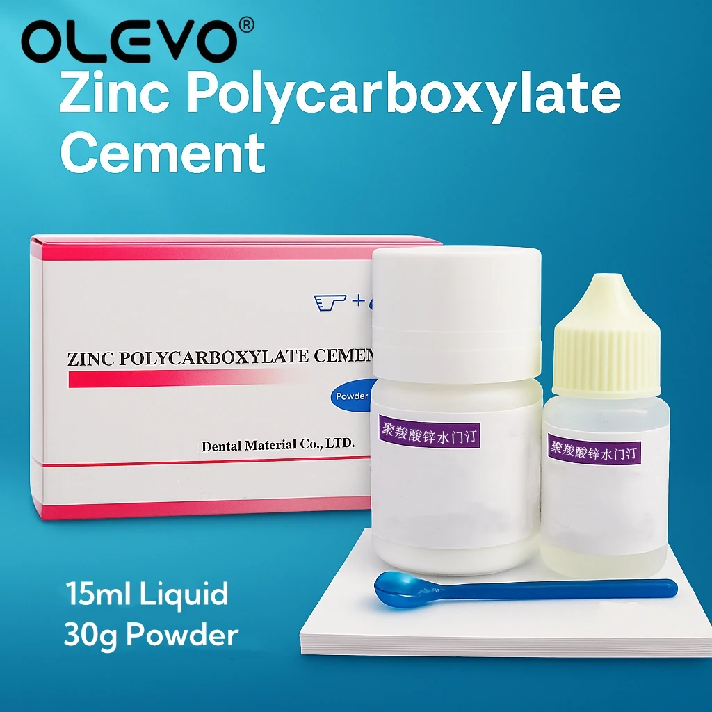 צינק פוליקרבוקסילט צימנט קבוע ערכת צימנט דנטלי נוזלי 30 גרם אבקה סופר דביקה חומרים לרפואת שיניים