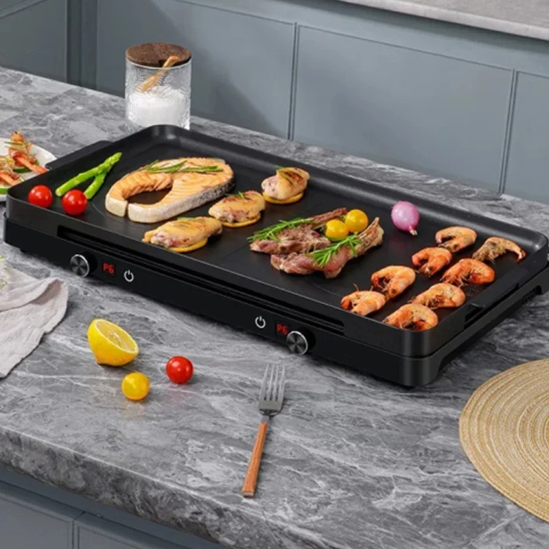New Electric Baking Tray Multi-functional Commercial High-power Ceramic Smoke-free Shavings One Double Oven Induction Cooker