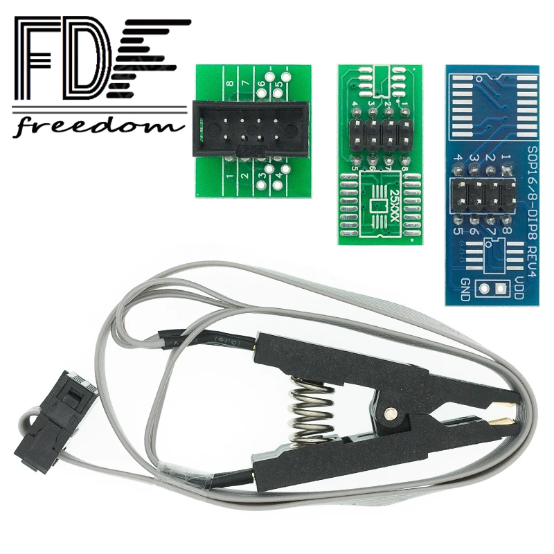 Clip Di Programmazione SOIC8/SOP8 Per EEPROM - Compatibile Con 93CXX/25CXX/24CXX, Include 2 Adattatori