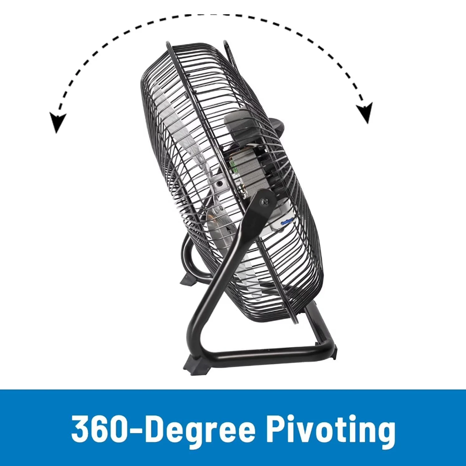 Adjustable 3-Speed Quiet Portable Metal Desk Fan with Tiltable Head and Strong Wind