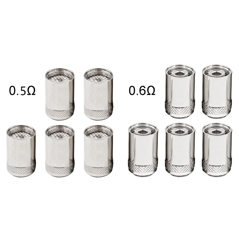 

5 шт./компл. сменные головки катушек для CUBIS/eGO SS316 0,5/0,6 Ом