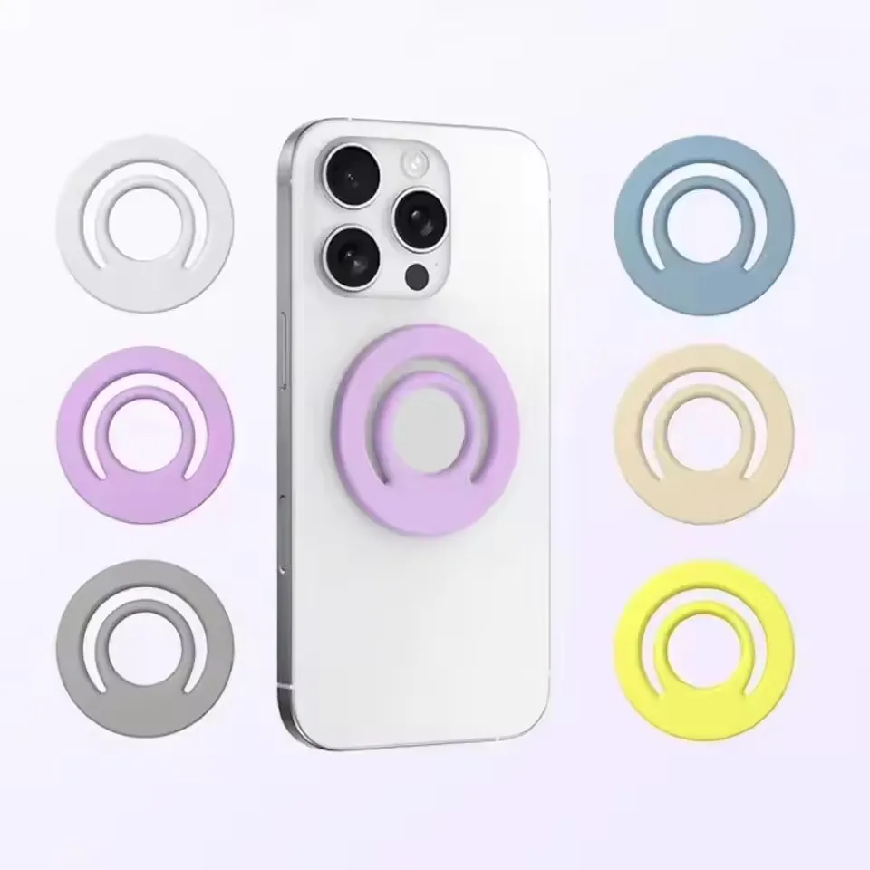 Magnetic Silicone Phone Grip and Stand Ring