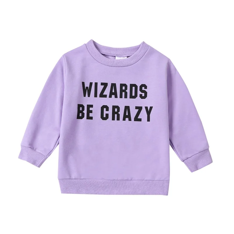 

Toddler Boy Girl Halloween Sweatshirt Long Sleeve Round Neck Pumpkin Letter Print Pullover Contrast Color Loose Tops