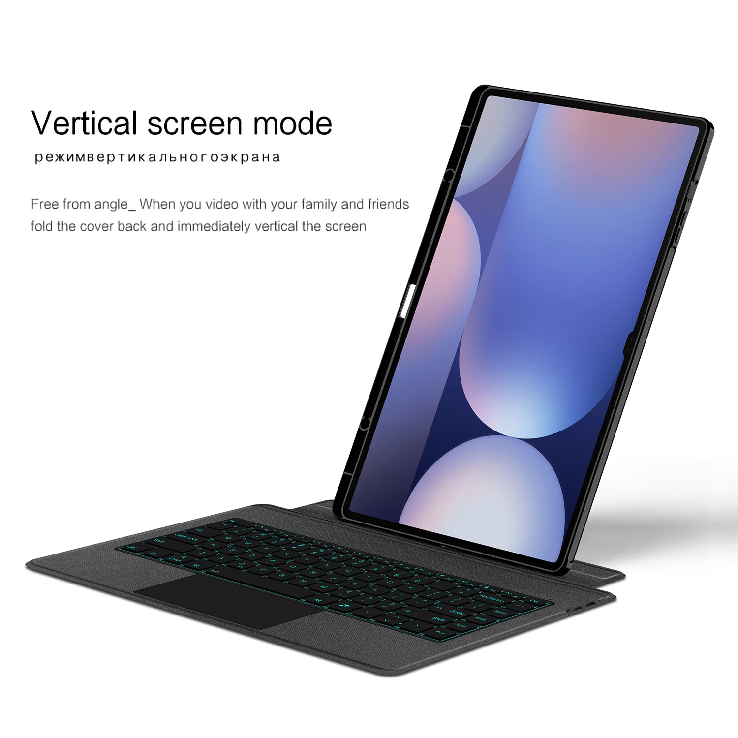 Magic Keyboard for Samsung Galaxy Tab S10 Ultra & S9 Ultra 14.6 inch Tablet Keyboard Case Detachable Book Cover Backlit Trackpad