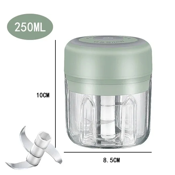 100ml/250ML Manual Meat Mincer Garlic Chopper Rotate Garlic Press Crusher Vegetable Onion Cutter Kitchen Cooking Accessories 15