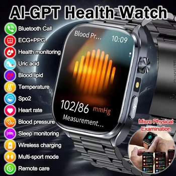 Nuovo Smartwatch AI per la Salute 2026: Rilevamento Accurato ECG, Pressione Sanguigna, Lipidi, Analisi Acido Urico, Chiamate Bluetooth