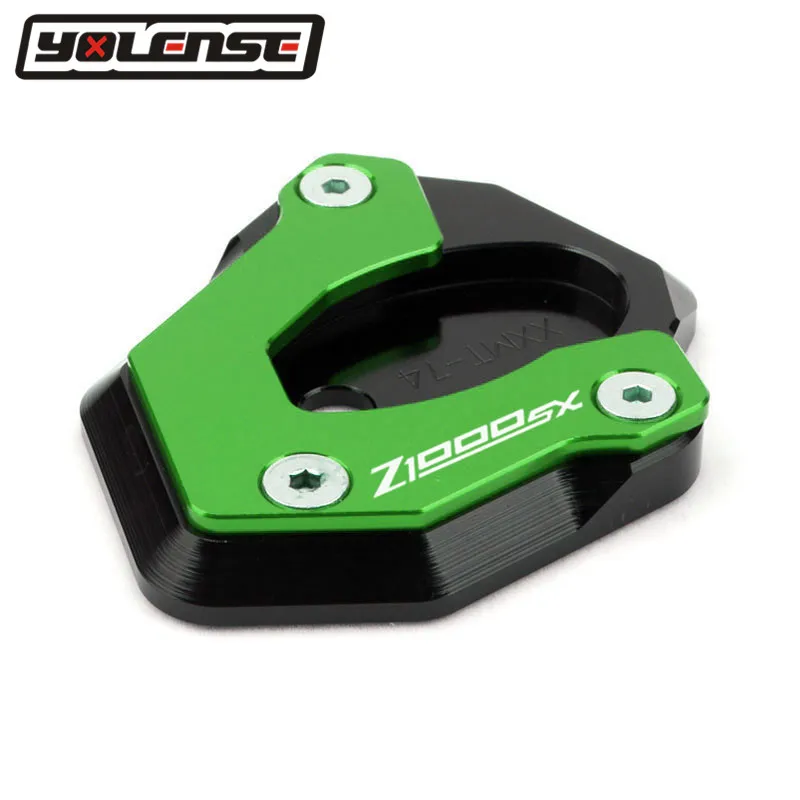 For KAWASAKI NINJA1000SX Z1000SX NINJA 1000SX Motorcycle CNC Kickstand Foot Side Stand Extension Pad Support Plate Enlarge Stand