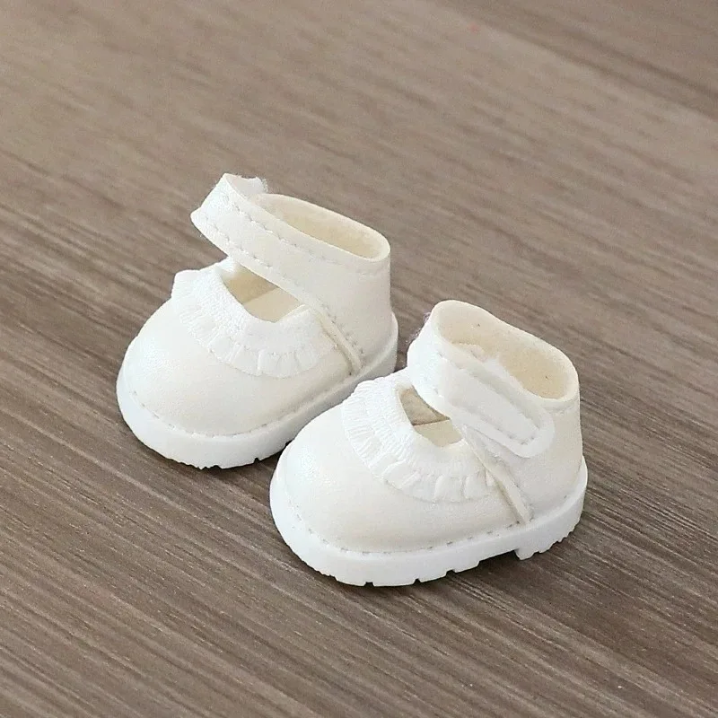 3.5cm Doll Canvas Shoes Leather Shoes For 15 17 cm For Labubu Doll Mini 1/6 BJD OB27 10cm Cotton Doll Clothing Outfit Accessory