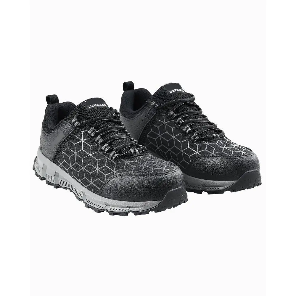 Per uomo Sneakers larghe con punta in acciaio Taglia 11 Scarpe antinfortunistiche leggere nere per l'edilizia e l'uso esterno Atletico durevole