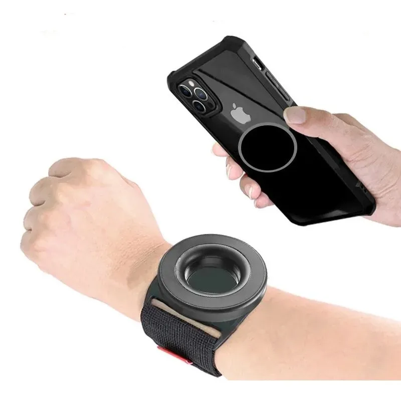 

Wrist Strap Magnetic Phone Holder Universal, Suitable For Navigation And Sports, Easy To Disassemble With Anti Loss Rope