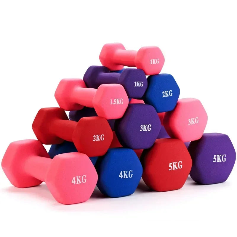 2kg Dumbbell Fitness Equipment Stable Durable Bodybuilding Training At Home Women