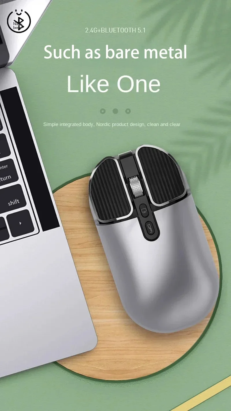 Souris sans fil rechargeable silencieuse pour macbook et pc_voghion.com