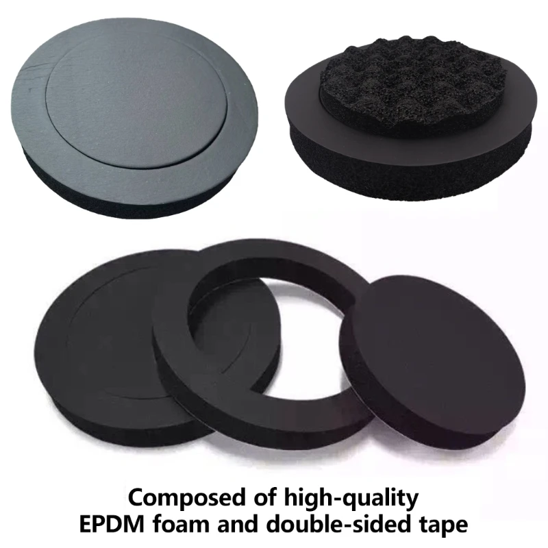 6.5" Car Door Speaker Fast Rings Speaker Enhancer Sponge Baffle for Sound Insulation Rings N0HF