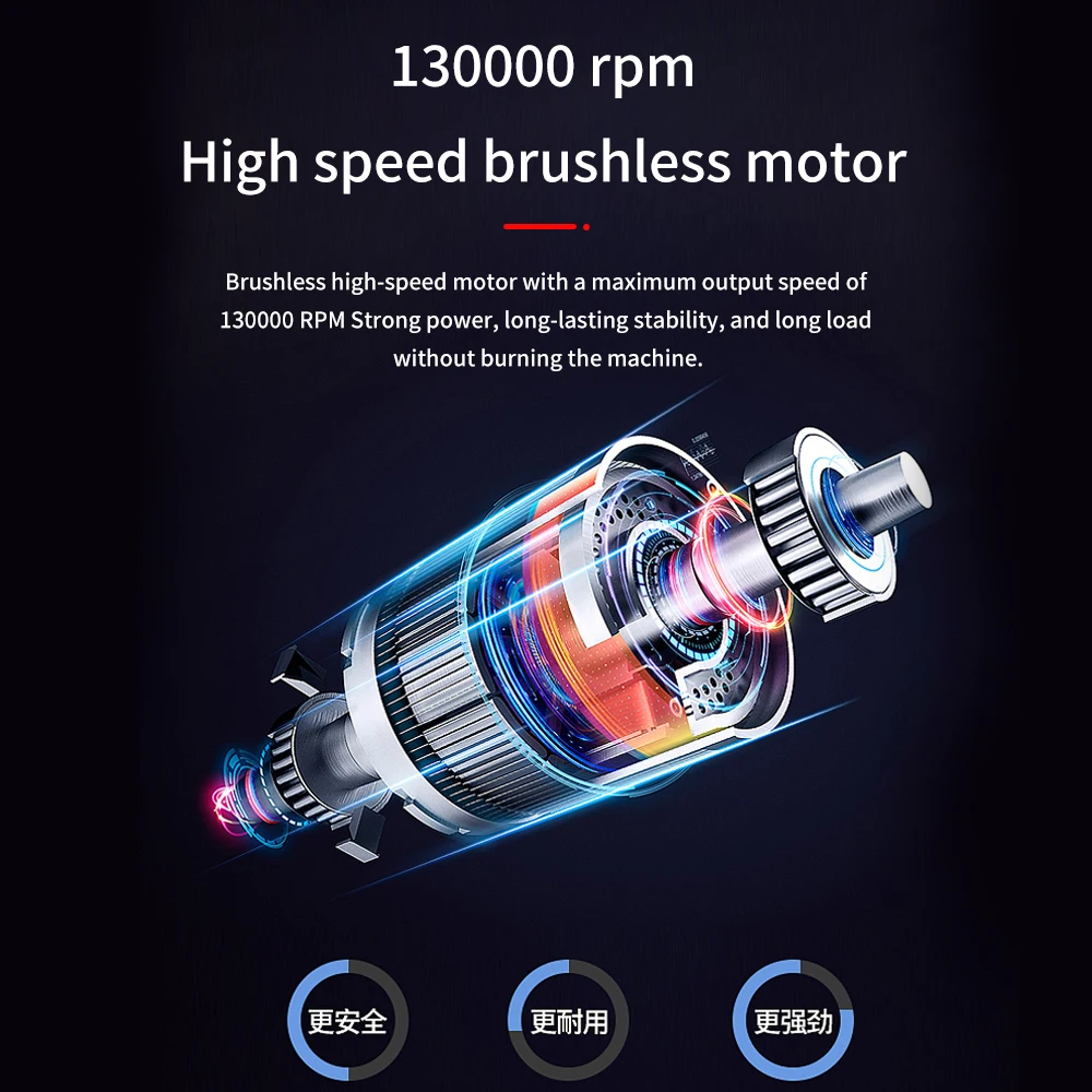 X3 130000RPM Turbofan Brushless Motor 52M/S High Speed Duct Fan Mini Turbo Jet Fan Turbo fan 200W Violent Fan High-Performance 3